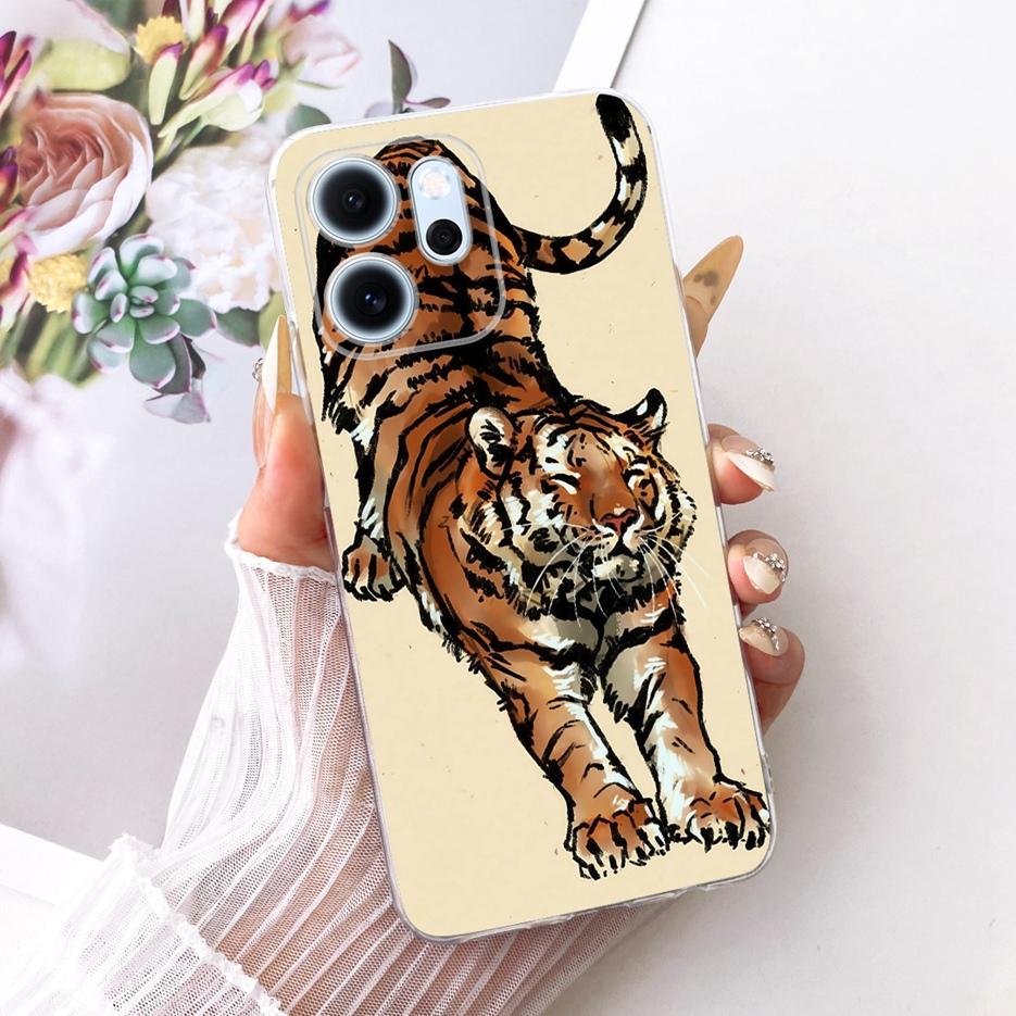 For Oppo Reno 14 Pro Case Reno14 F 5G Colorful Flowers Painted Cover Soft Slim Phone Case For Oppo Reno 14F Reno14 FS Pro Fundas