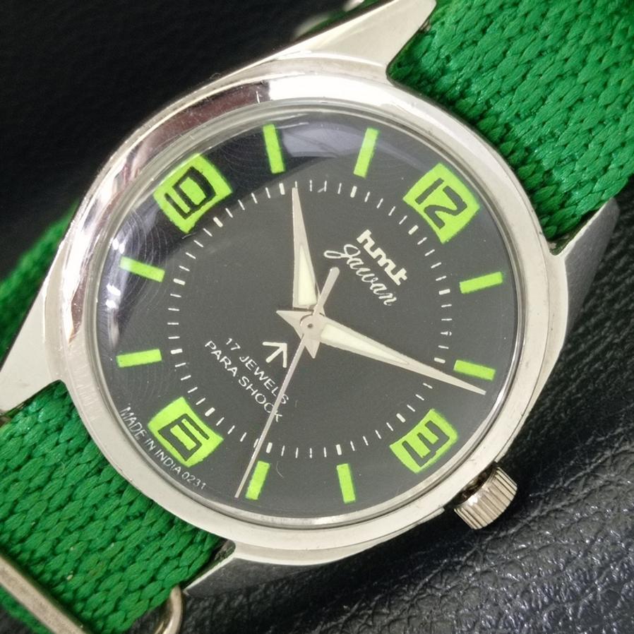 

INDIAN HMT JANAT MENS HAND-WINDING BLACK DIAL WATCH a430250-2 R102-a430250