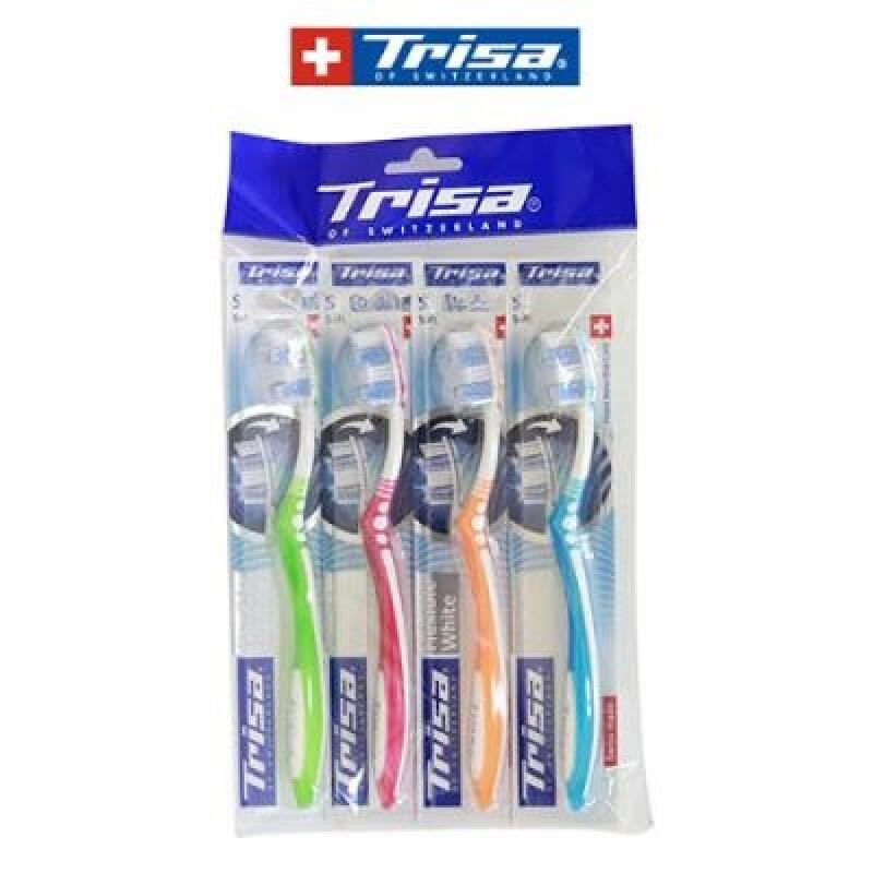 TRISA Whitening Toothbrush 4-pack Flexible White 3638 Ordinary hair