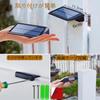 YANHAO Solar Gartenleuchte, Wasserdichte Außenleuchte für Zäune mit 6 Kontrollleuchten für Parkplätze, Gehwege, Zäune, Eingänge, Wege, Zufahrten,