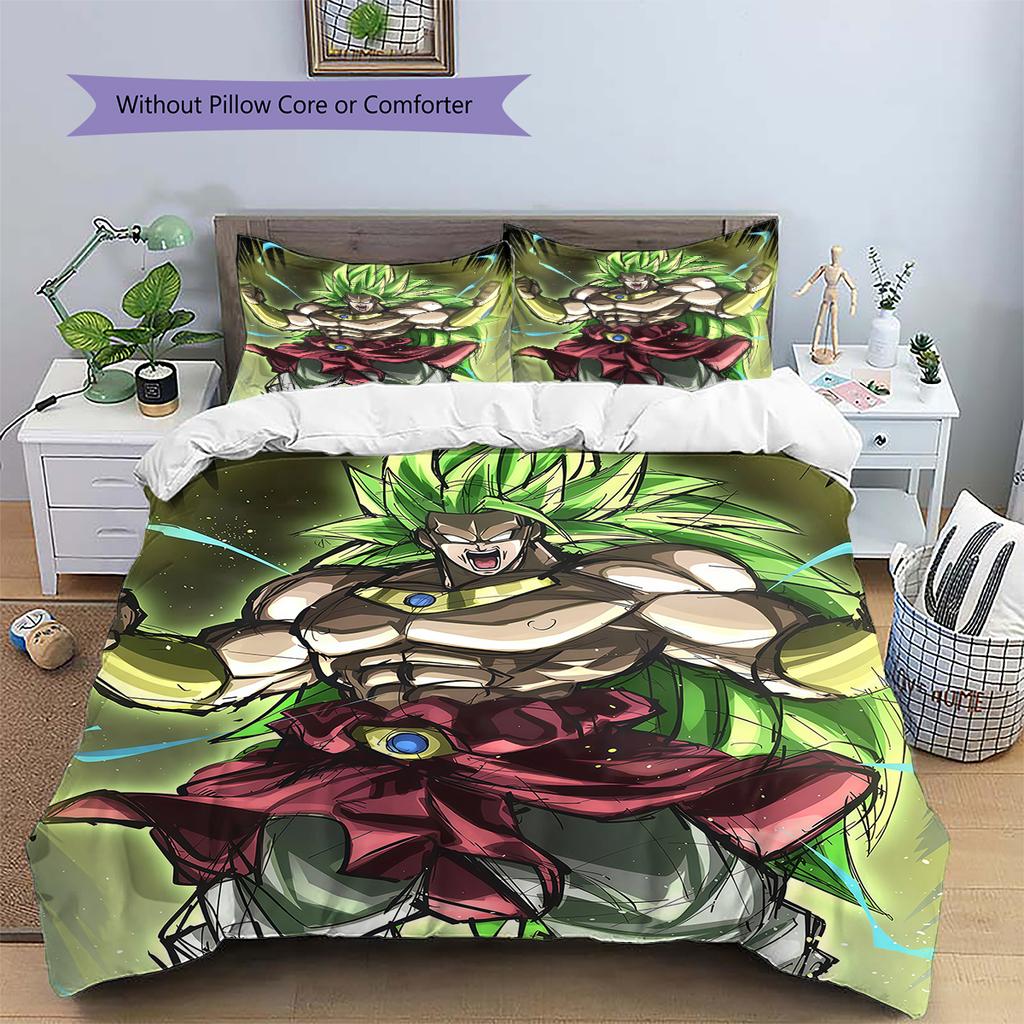 Broli Pattern Bedding,Quilt Set Quilt Cover Pillowcase Home Birthday Gift (1 * duvet cover + 2 * pillowcase, without core)