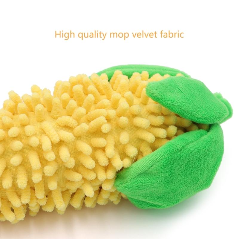 Dogs Realistic Vegetable Squeaky Toy for Aggressive Chewer Plush Teether Toy for Training Cleaning Interactively Toy