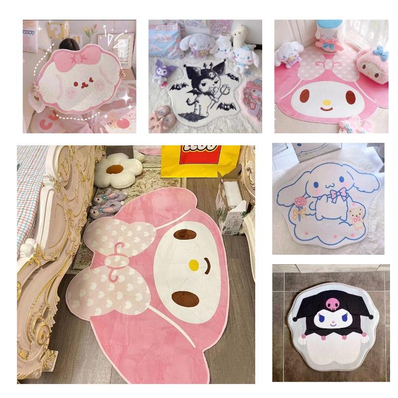 Niedlicher Cartoon Plüsch Teppich in Form für Wohnzimmer Schlafzimmer Dekoration, Polyesterfaser, Maschinenwaschbar, Lustiges Tierdesign, Verschiedene Farben und Größen