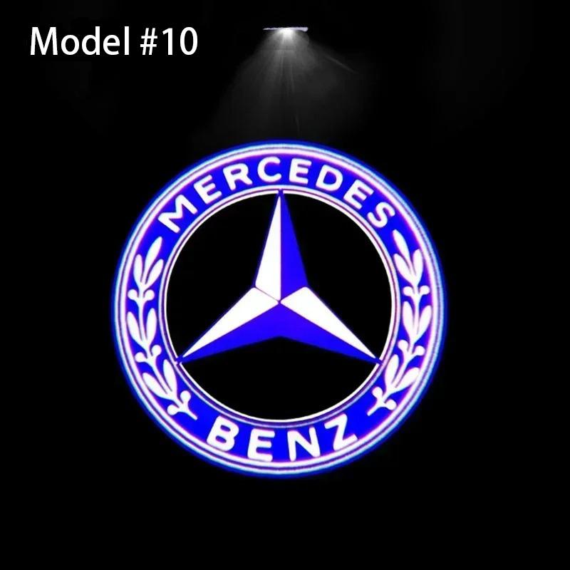 

2Pcs Led Car Door Welcome Light Logo Projector For Mercedes Benz W177 W213 W246 GLB GLC GLA GLS GLE1 W212 W205 AMG ML W166 W176 2Pcs Style A