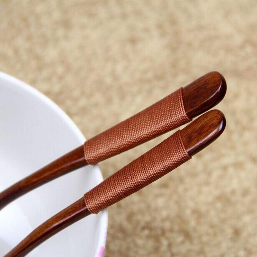 Mixing Baby Tableware with Tied Line Wooden Eating Cutlery Soup Spoons Scoop Kitchen Utensil