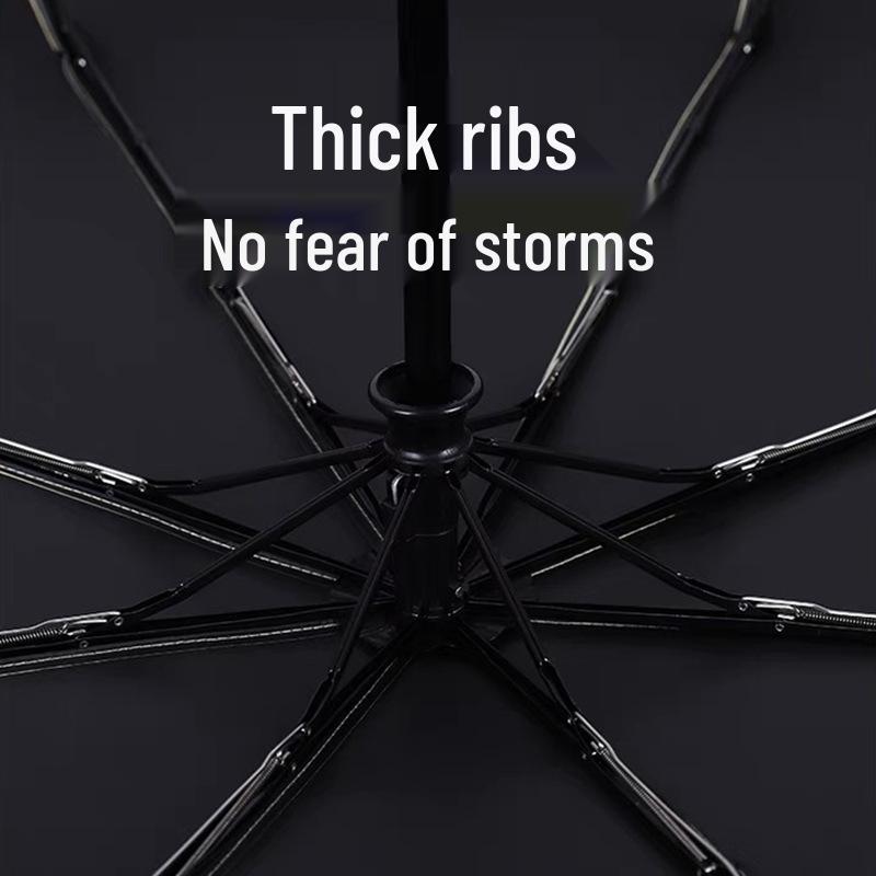 Automatic Vinyl Sun Umbrella - Sun Protection & Rain Ready, Custom Logo Option