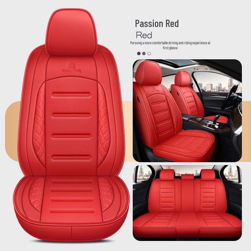 All-Season Universal Leather Car Seat Cushion Cover