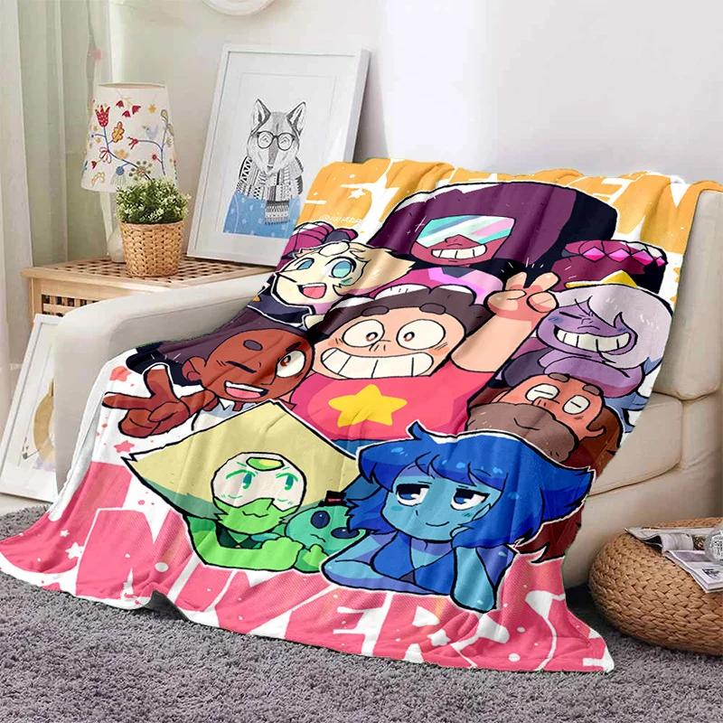 Soft Warm Anime Curly Hair Steven Universe Living Room Sofa Cover Carpet for Beds Decoration and Picnic Blanket for Kids