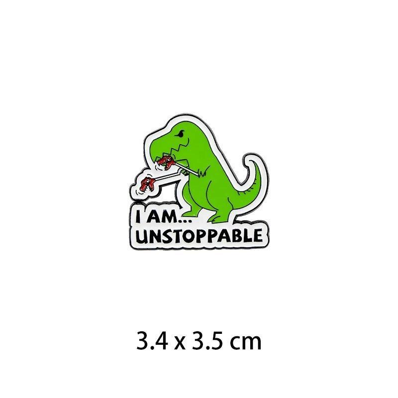 Ensemble Style Européen et Américain Broche Grande Oie Tortue Dinosaure Broche Col Badge Métallique
