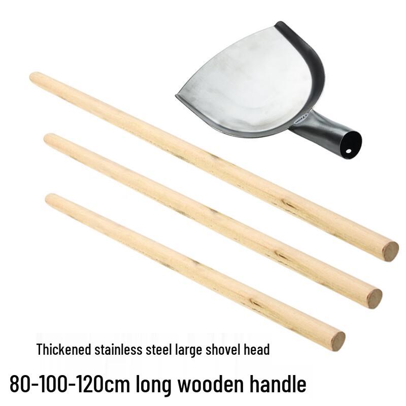 LYGIL 50cm Long Handle Stainless Steel Wok Spatula