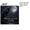 Desktop And Wall Organizer Raven Crow 2027 Calendar, 12 Months Moonlit Gothic Unique Gift for Goth Lovers Art, Mysterious Dark Hanging Calendar