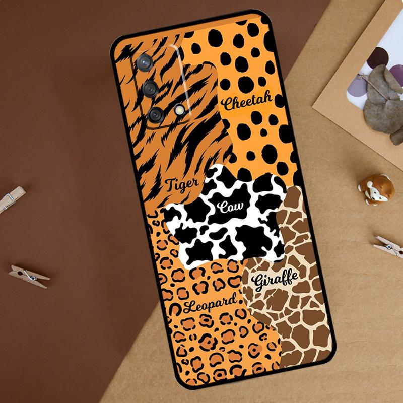 Tiger leopard print panther For Oppo A80 A60 A40 A74 A94 A54 A18 A38 A58 A78 A98 A16 A76 A96 A15 A57S A17 A77 Phone Case