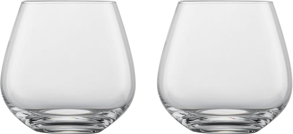 ZWIESEL GLAS Break-Resistant Forte Tumblers for Water, Mineral Water, and Soft Drinks, Pair of 2 Machine-Made Glasses (m123619)