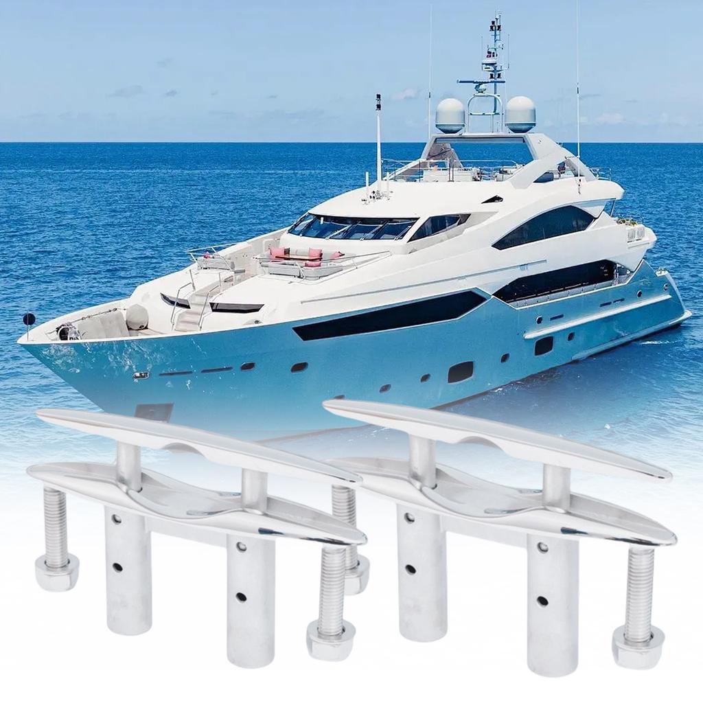 Expandable Stainless Steel Boat Cleat Having Smooth Ergonomic Finish Ideal For Limited Areas On Vessels