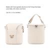 Cotton Insulated Breastmilk Cooler Bag for Travel Portable Breast Pump Storage & Bottle Carrier Compact Nursing Mom Backpack