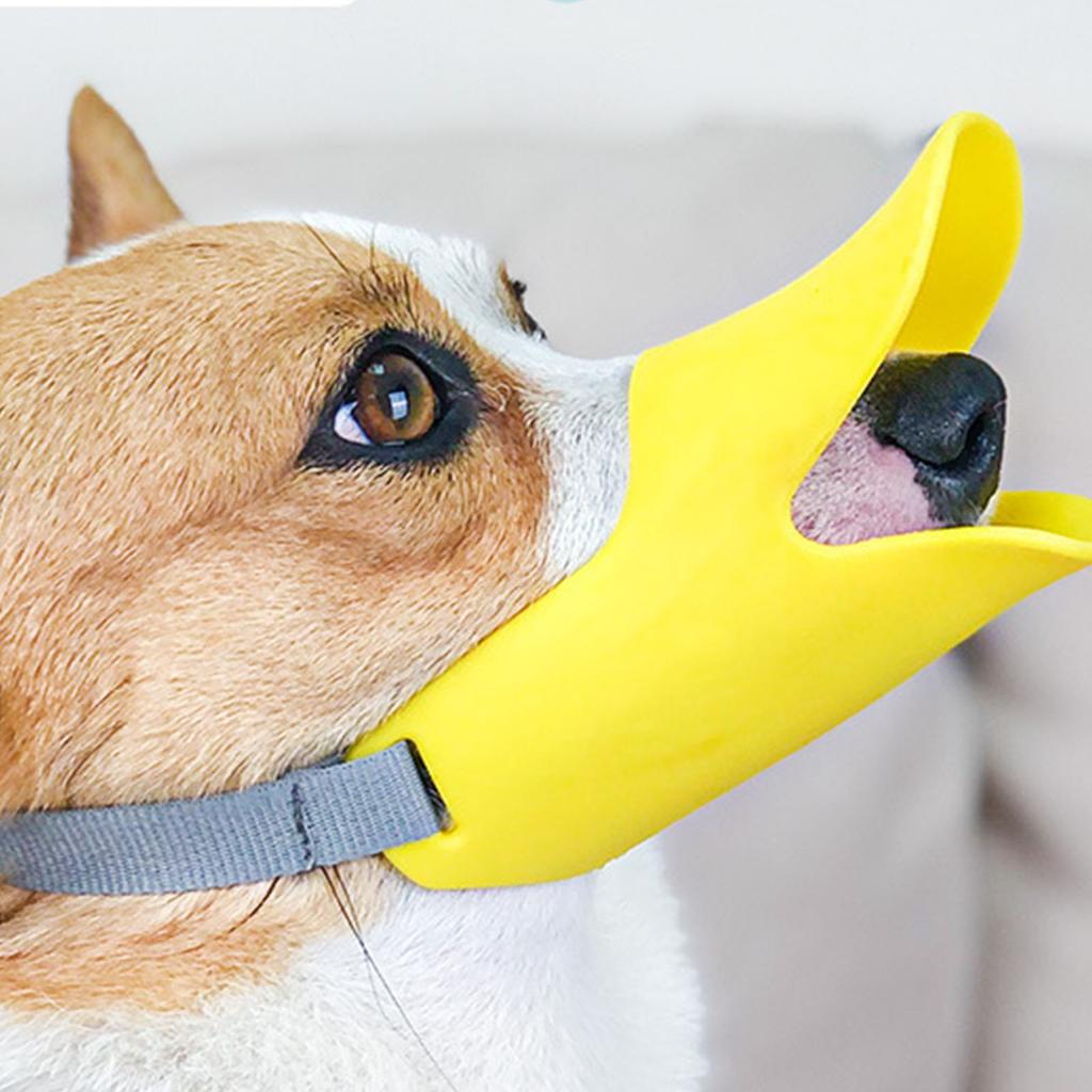 Dog Muzzle Multipurpose Breathable Comfortable Prevent Biting Chewing Barking Adjustable Pet Duckbil