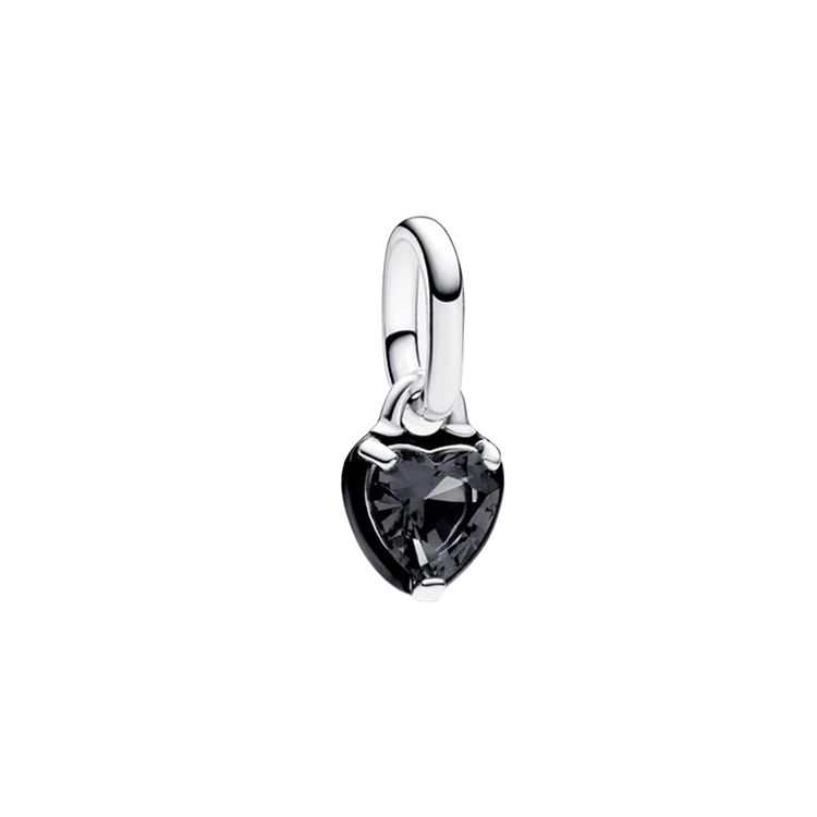 Pandora Black Chakra Heart Pendant Women pendant 793042C01 F,Black