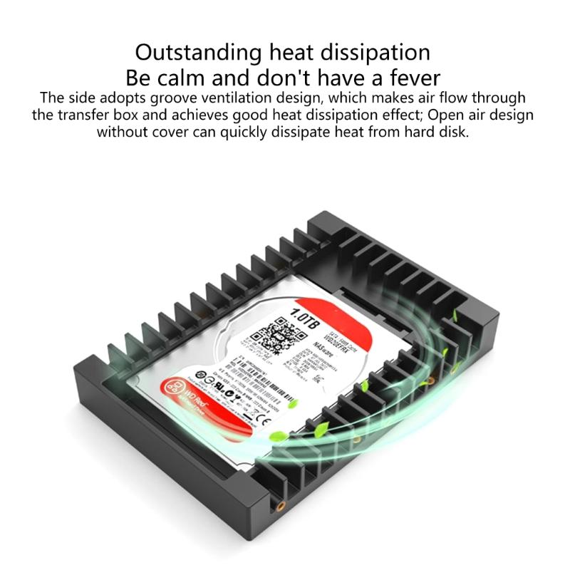 2.5" To 3.5" Drive Bay Adapter SSD Converter Frame Support Sata3.0 6Gbps Fast For 7/9.5/12.5mm 2.5in Solid Drive