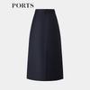 Ports Women's Pleated A-Line Midi Skirt