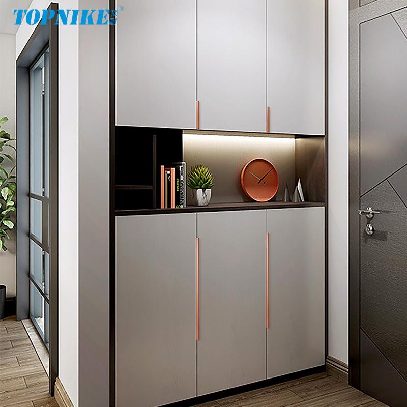 Invisible Kitchen Door Handles EdgePull Handle Closet Door Drawer Colorful Pulls For Furniture Morandi Green Blue Orange