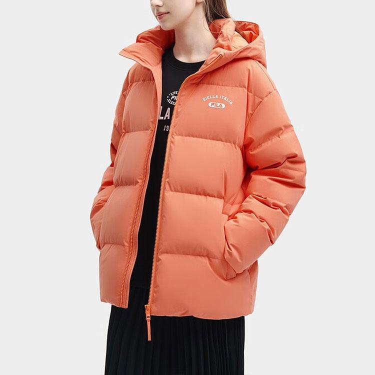 Fila Jackets Unisex Sun Orange Hooded Moderate Other F11U349901F-OR