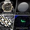 Multifunktions-Quarzuhr für Herren Edelstahl Wasserdicht Leuchtend Chronograph Mondphase Herrenuhr Neu