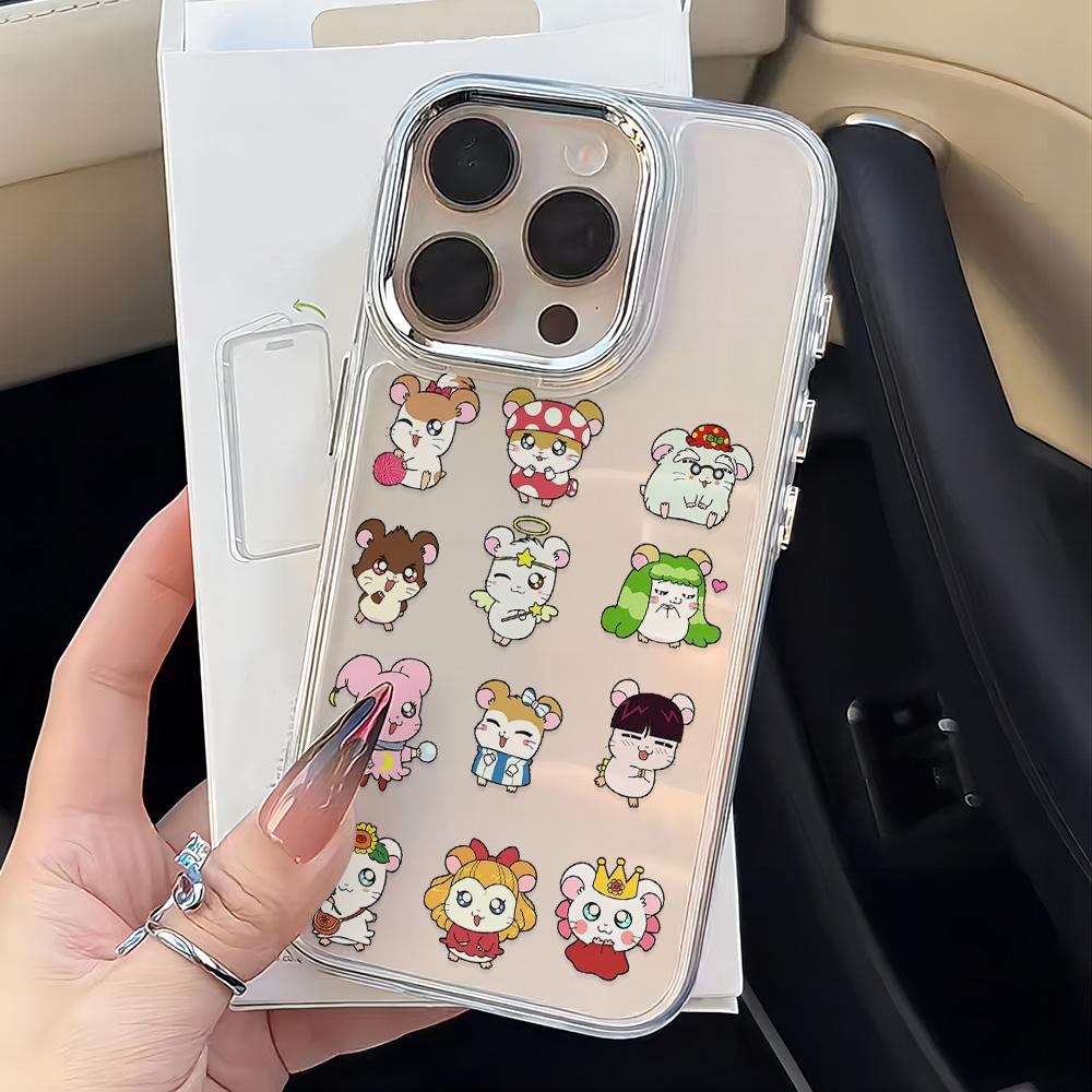 Cute Hamster Phone Case for Xiaomi Redmi Note A5 A3 15 14 13 14c 13c 12 11 12s 12c 10c 10 9 Pro Plus 4G 5G Transparent Cover