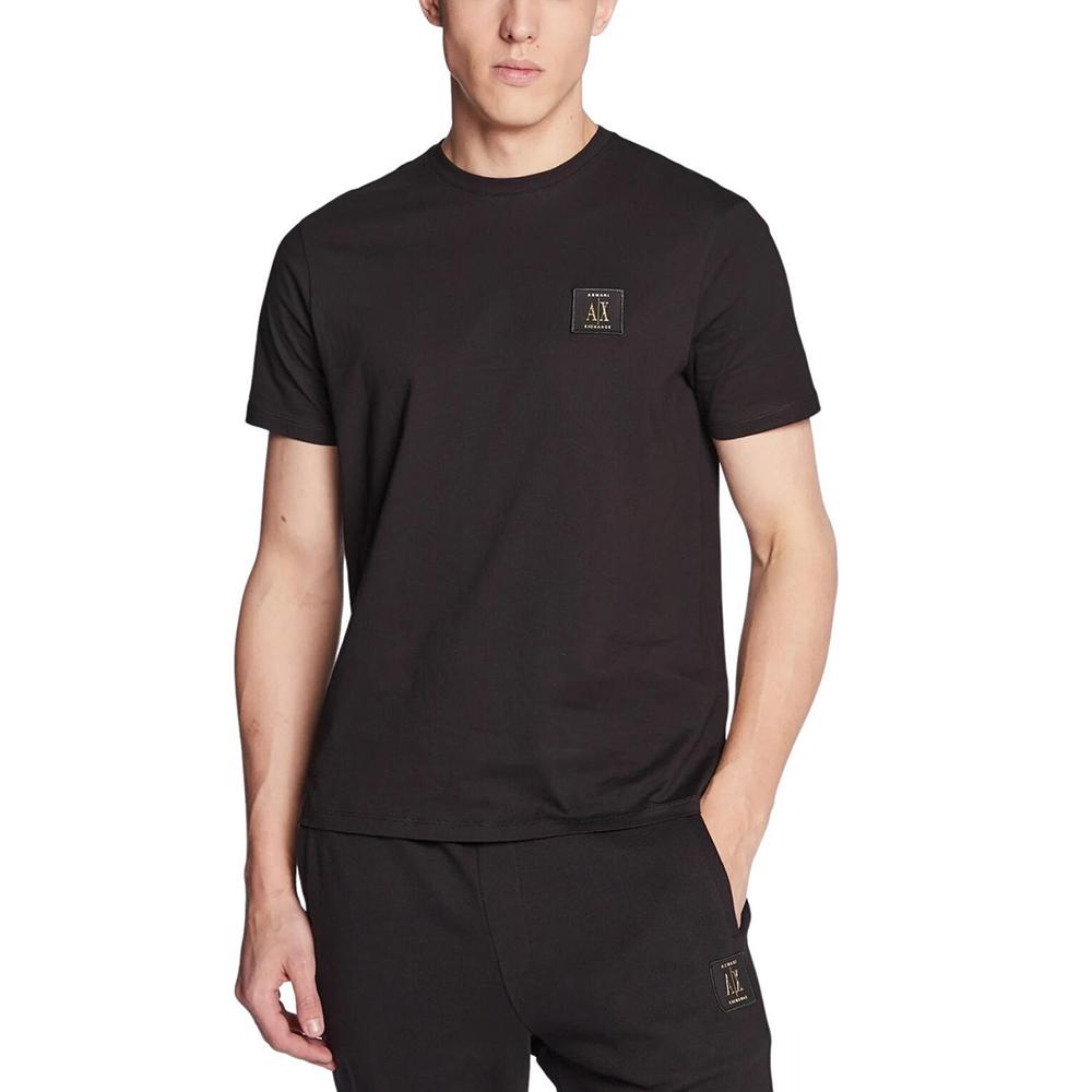 Armani Exchange Logo-patch Short-sleeve Cotton T-shirt 8NZTPR-ZJH4Z-1200
