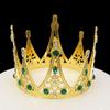 Original Barokk Rund Krone Legering Tiara Bursdag Brud Kakedekorasjon Krone Barn