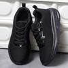 Women's Autumn Flyknit Thick Sole Casual Running Shoes - Breathable Mesh, Large Size, Comfortable Sport Sneakers for Mom