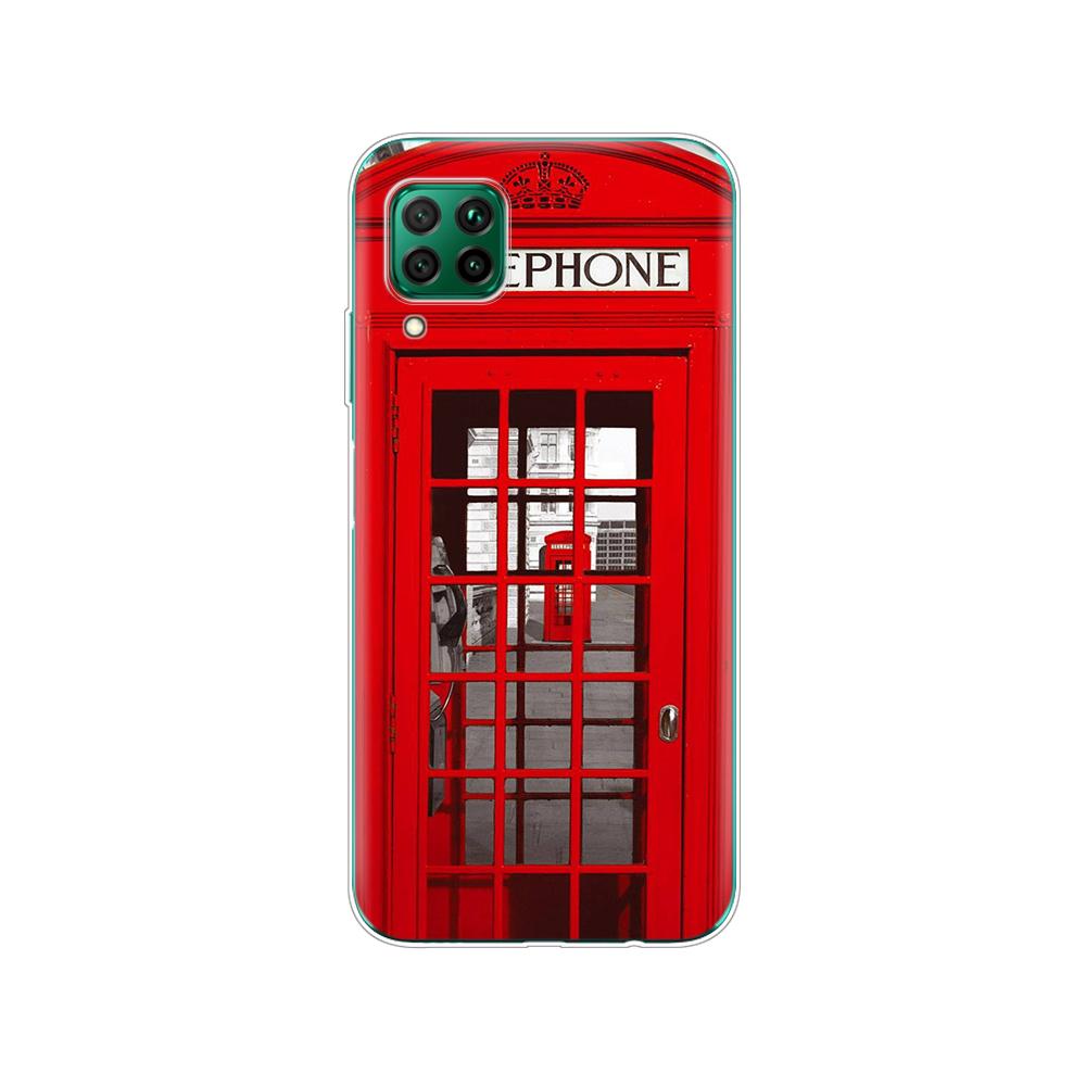 

Чехол для huawei p40 lite E p40 pro P smart 2020 Чехол для huawei Y5P Y6P Y7P Y8P Y6S Y9S NOVA 5T Чехол London big ben Bus huawei NOVA 5T