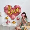 Wedding Season Love and Red Heart Balloon Set, Wedding Season Decoration, Anniversary, Romantic Mother's Day Decoration