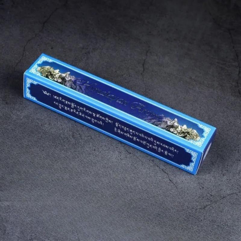 Tibetan Style Indian Blue Sky Handmade Natural Incense Stick Sandalwood Nepal Temple Worship Study Rooms Meditation Joss Stick (as the picture,short)