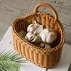 Practical Wall Mounted Sturdy Woven Storage Basket Home Accessory for Kitchen Bathroom and Office Supplies Organization