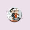 Manhwa BL Coreano Spilla a Moneta Cartone Animato Spille di Plastica Cartone Animato Mo Guan Shan He Tian Spilla Gioielli Regalo Zaino Cappello Accessori per Risvolto