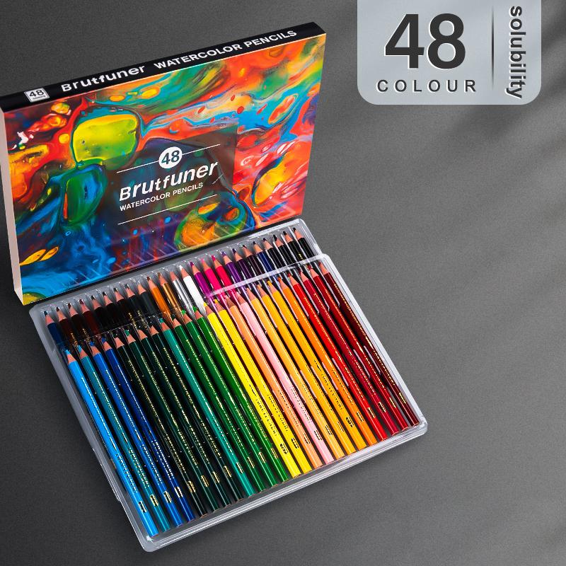 

24-180 цветов масляные цветные карандаши водорастворимые карандаши с деревянной ручкой набор для рисования и эскизов