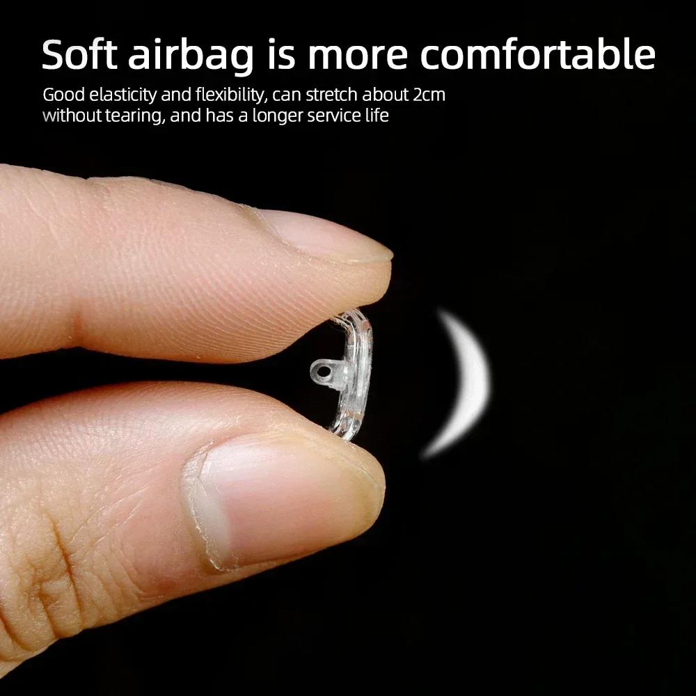 2/200Pcs Oval Eyeglass Nose Bracket Women Men DIY Clear Non-Slip Silicone Nose Pads Fashion Comfortable Daily Soft Nose Bracket