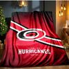 Hurricanes Team Spirit Blanket Flannel Throw for Sofa, Indoor, Camping, Living Room, Office, Chair, And Bed Soft Birthday Gift