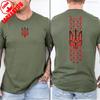 Ukraine Shirt Unisex Ukraine Flag Shirt Symbol Tryzub Ukrainian Patriotic Shirt Summer Camisetas Nostalgia Street Fashion Tops