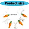 Rabbit Carrot Hanging Ornament Wall Hanging Decoration for Spring Holiday Celebration Kids Room Door Wall Window Display