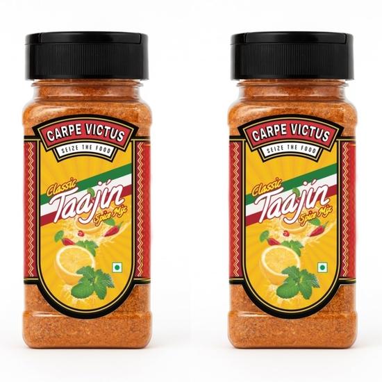 Carpe Victus Tajin Seasoning | Chili Lime Spice Mix | Mexican Chili Lemon Seasoning for Fruits, Juices, Cocktails, Salads & Snacks | 100g (Pack of 2)
