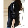 2023 Women's Casual Sporty Hooded Cardigan Jacket - Autumn/Winter Korean Style Baseball Short Jacket