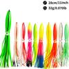 28cm32g Luminous Octopus Fishing Lure Lifelike Squid Skirt Fishing Bait Fishing Gear For Saltwater Freshwater