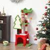 Christmas Cat Tree, 120cm Cat Tower with Scratching Post & Board, Platform, Toys, Green