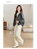 Spring 2025 Women's Casual Loose-Fit Hoodie Jacket - Trendy Age-Reducing Niche Design