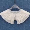Autumn/Winter Detachable Wool Embroidered Lace Ruffle Collar Dickey
