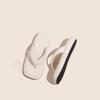 Flip-flops women's thick-soled cool slippers summer wear 2024 new pinch foot flat-soled fashion Internet celebrity super fire beach shoes