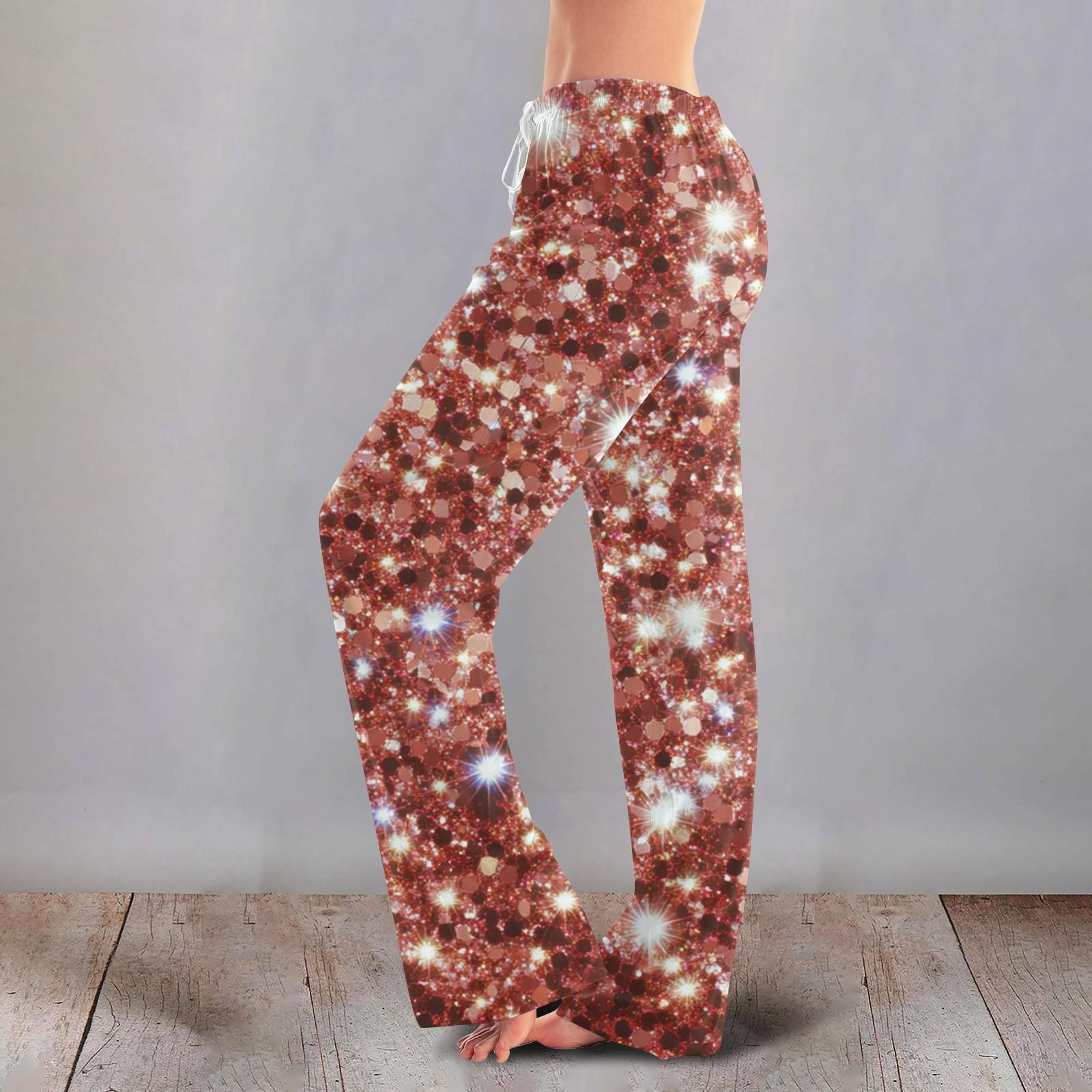 

Жіночі повсякденні піжамні штани з милим квітковим принтом на шнурках XXXXL