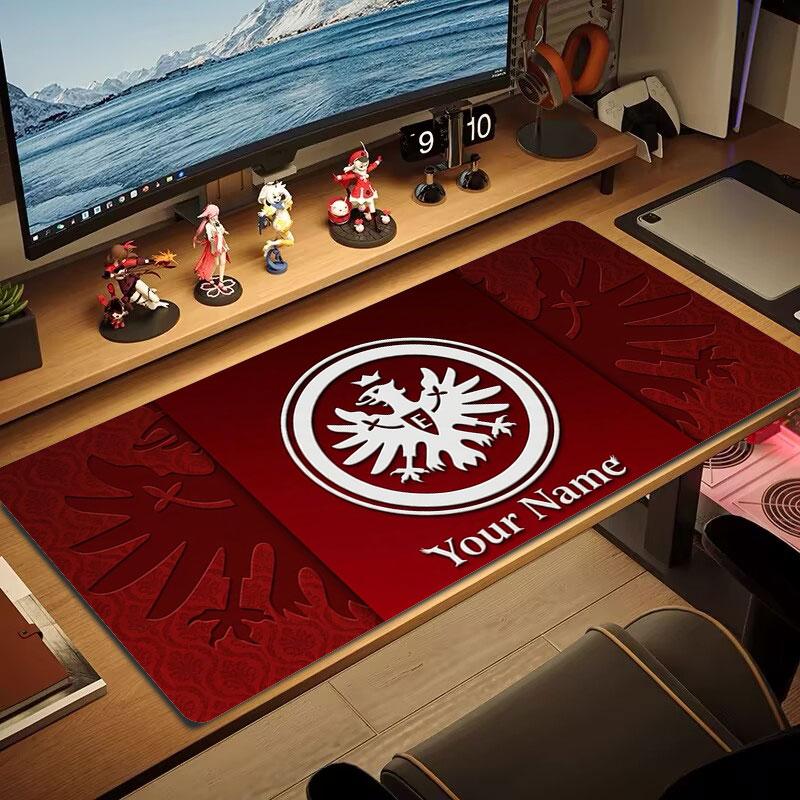 Eintracht Frankfurt Custom Name Large Size Mouse Pad Large Gaming Table Cushion Non-slip Laptop Tablet Big Mousepad XXL Mat Mini PC Playmat With Lock 