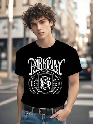 Parkway Drive Grafik T-Shirt - Schweres Baumwoll Rundhals-T-Shirt